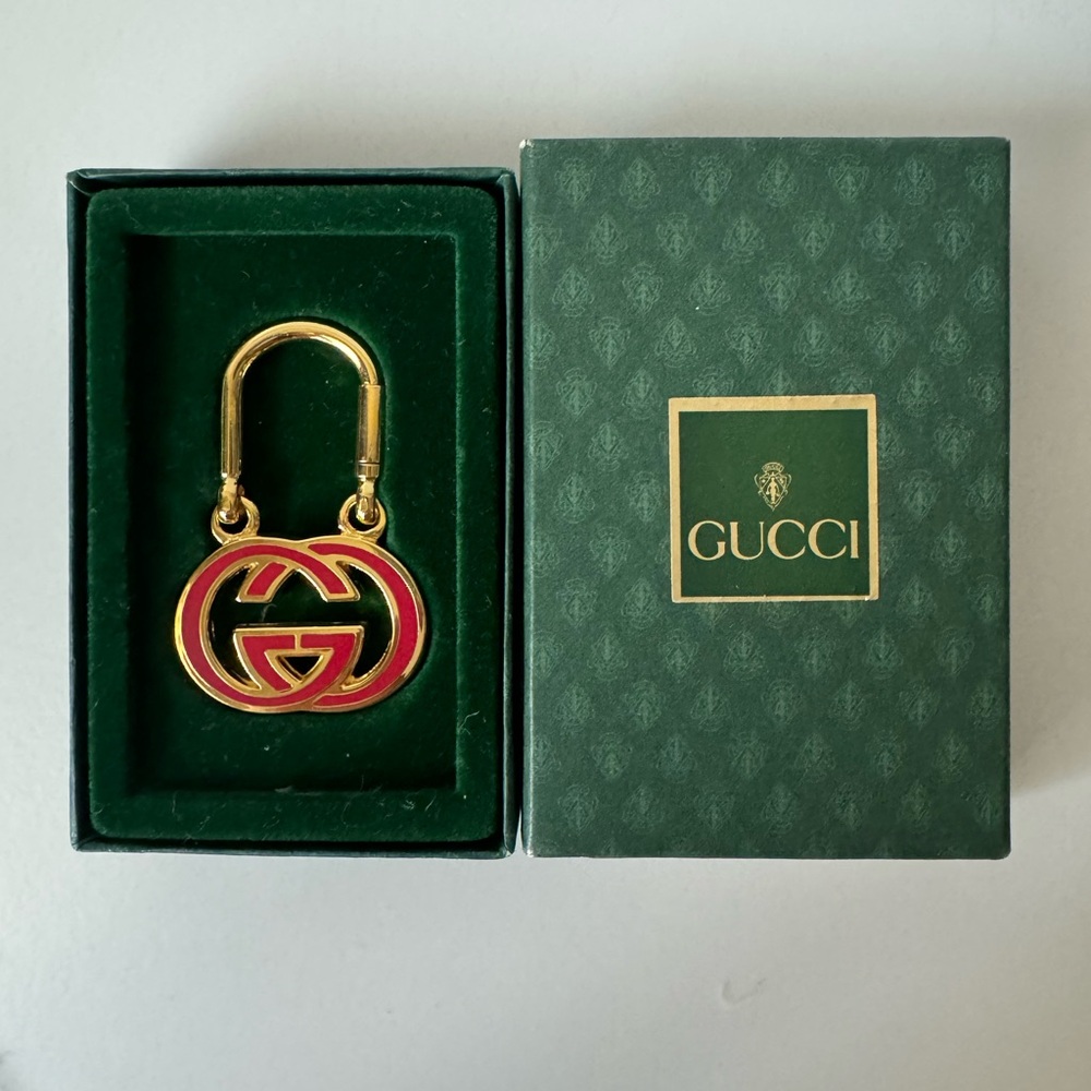 Vintage Gucci keychain with box